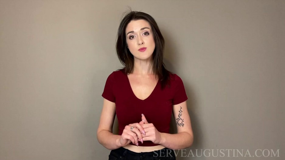 Serve Augustina - Domestic Slavery Standards -Handpicked Jerk-Off Instruction